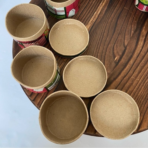 The Paper Studio Paper Mache Ornament Boxes Hobby Lobby Tiny Oval And Circle Box - Picture 6 of 15